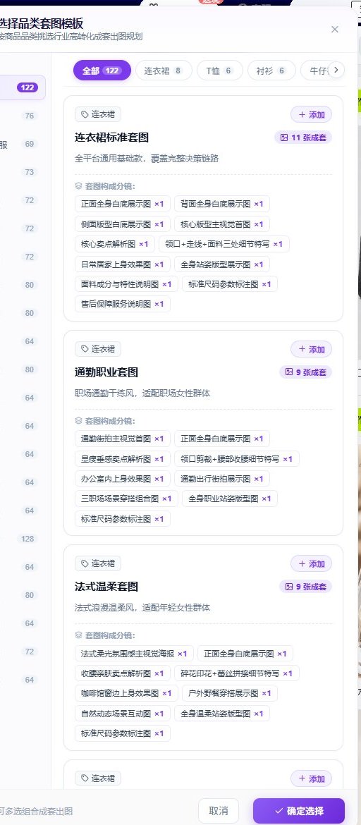 品类模板模式